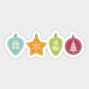 Christmas Baubles Sticker